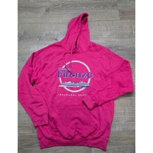 Carnival Firenze Inaugural Season Hoodie Pink Graphic Cruise Ship Casual Size L